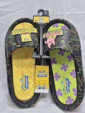 SpongeBob SquarePants Kids Slip-On Clogs - Yellow & Green